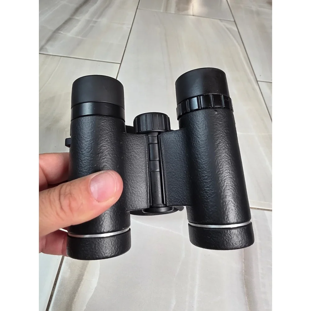 Bushnell 10x25 Compact Binoculars Black Folding Roof Prism 330FT FOV Case S4